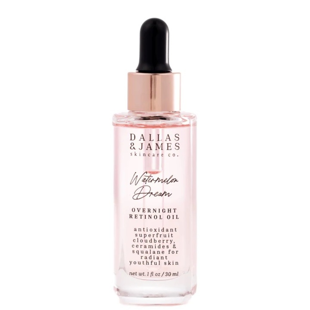 Dallas & James Watermelon Dream Overnight Retinol Oil Cloudberry Clean Beauty
